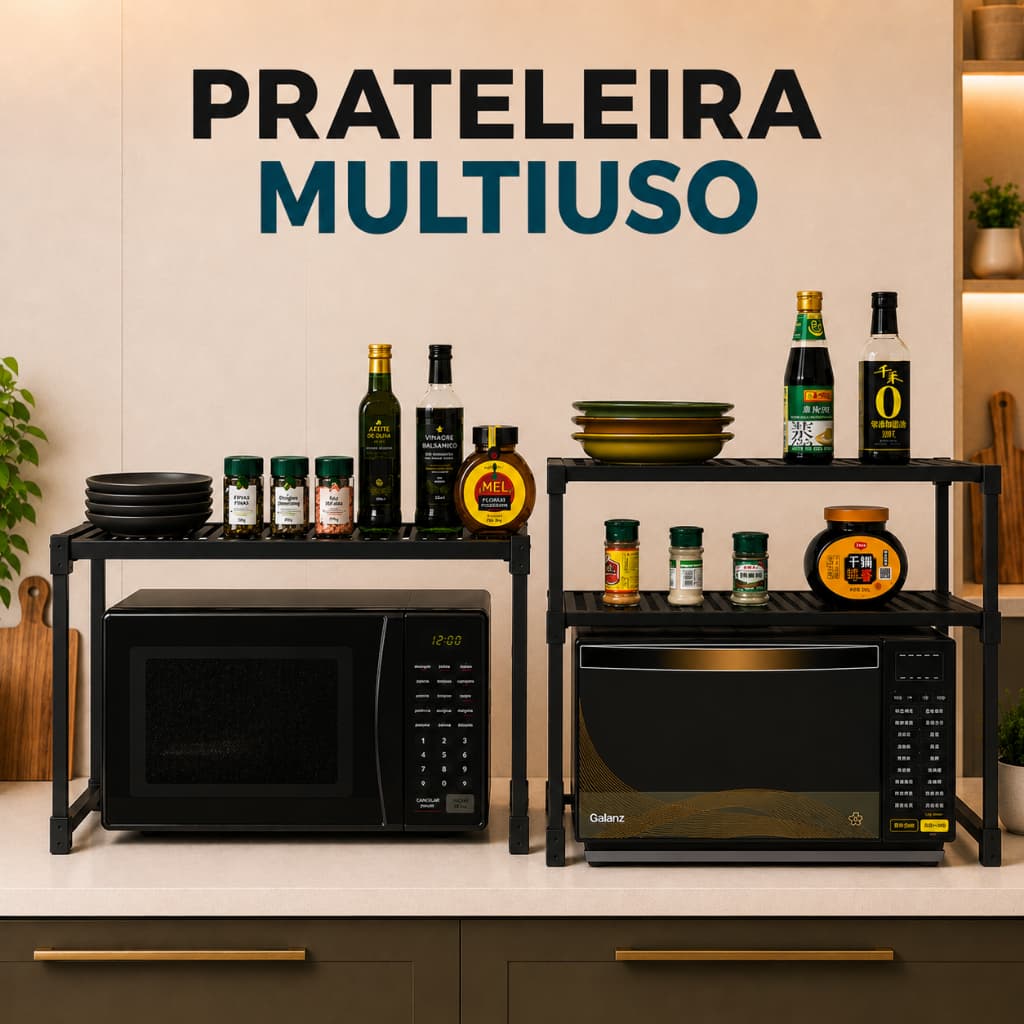 PRATELEIRA MULTIUSO ORGANIZADORA DE COZINHA ESCRITÓRIO