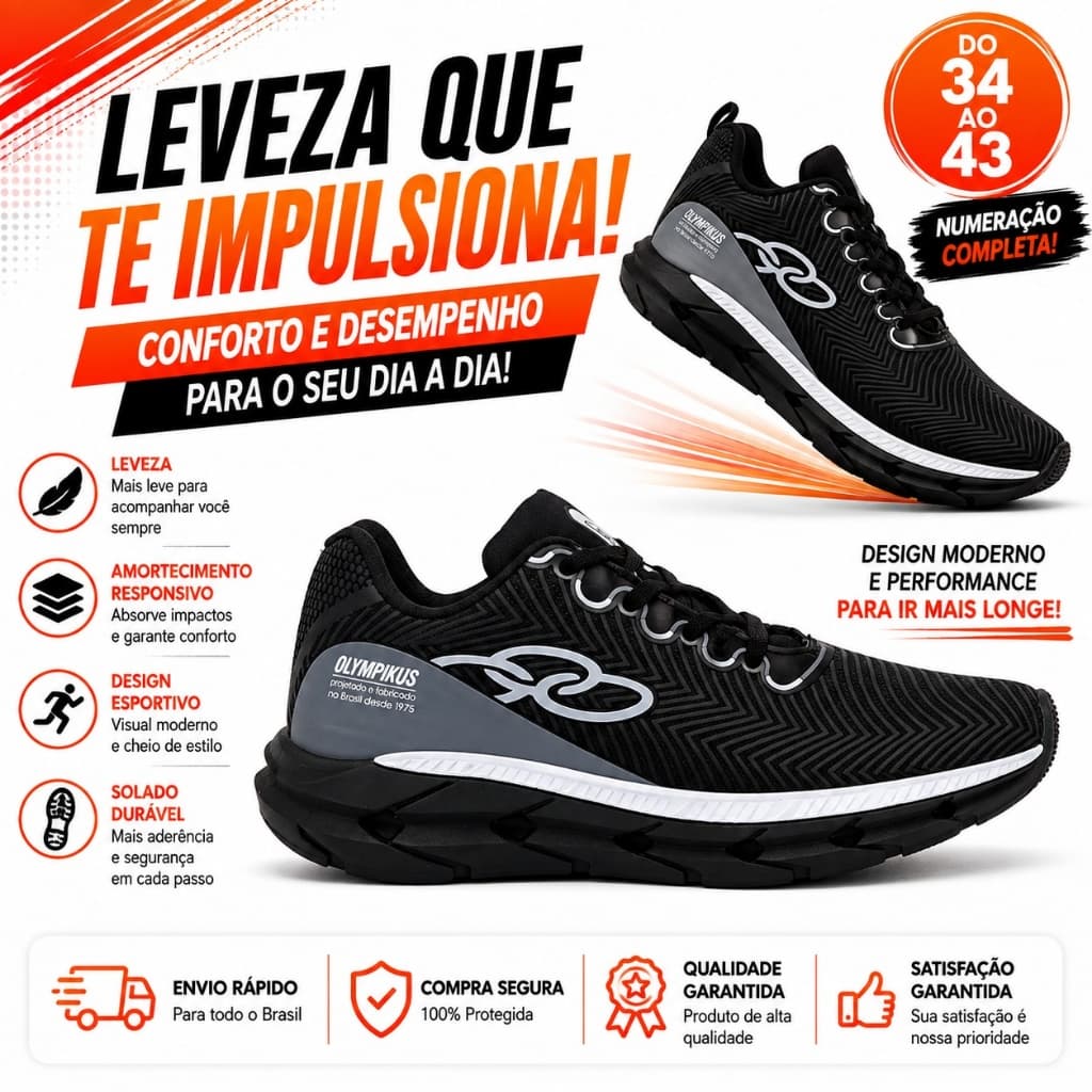Tênis masculino de academia caminhada treino leve esportivo juvenil - tenis de treinar - solado leve oferta