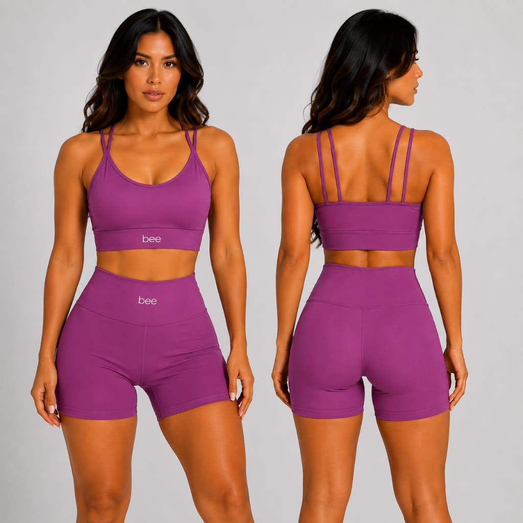 Roupa Fitness Feminino Roupa para Academia Cintura Alta Zero Transparência Treino Musculação Corrida