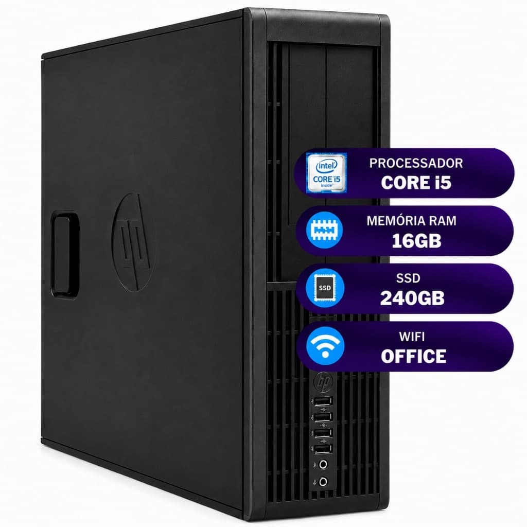 Cpu Hp Compaq 8300 Intel Core I5 16gb Ssd 240gb Wifi Office