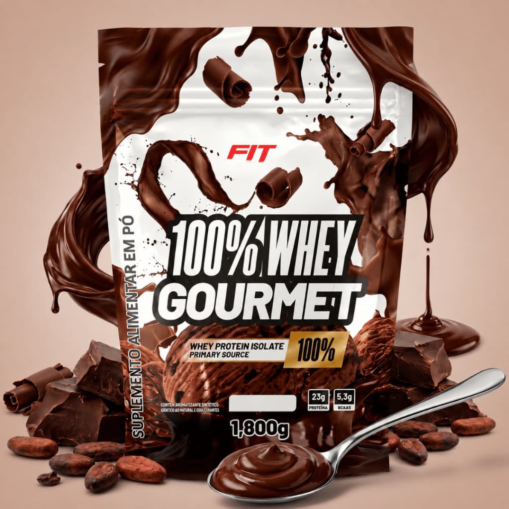 Whey Protein Gourmet Delicioso 100% Refil CHOCOLATE