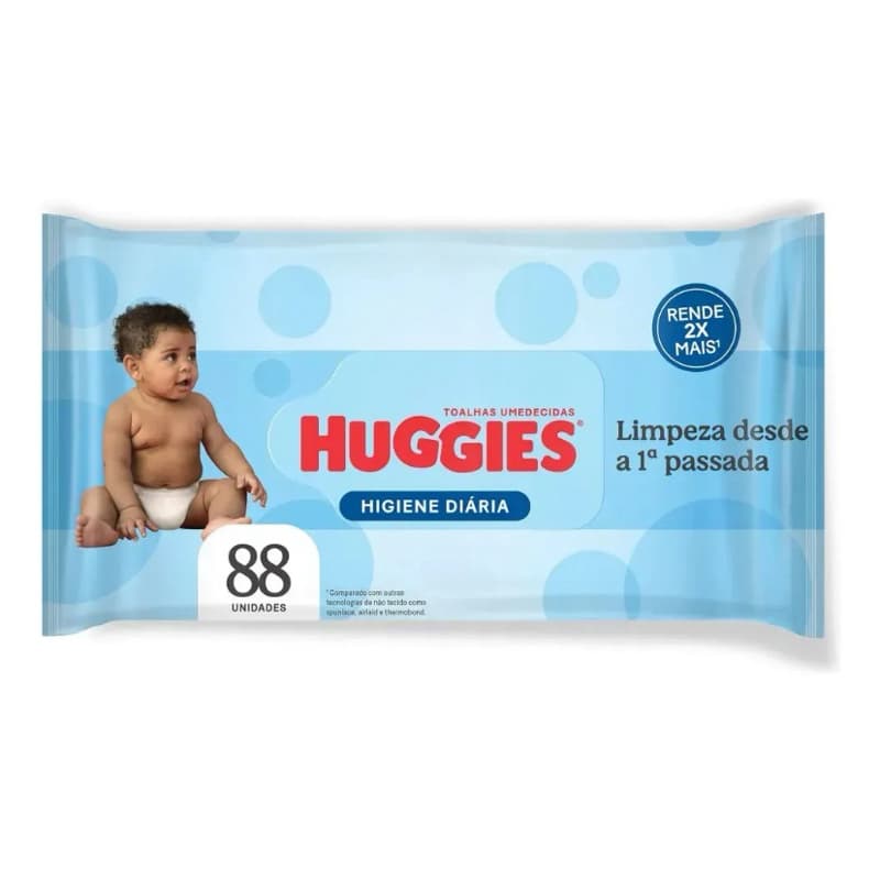 lenço umedecido bebê huggies