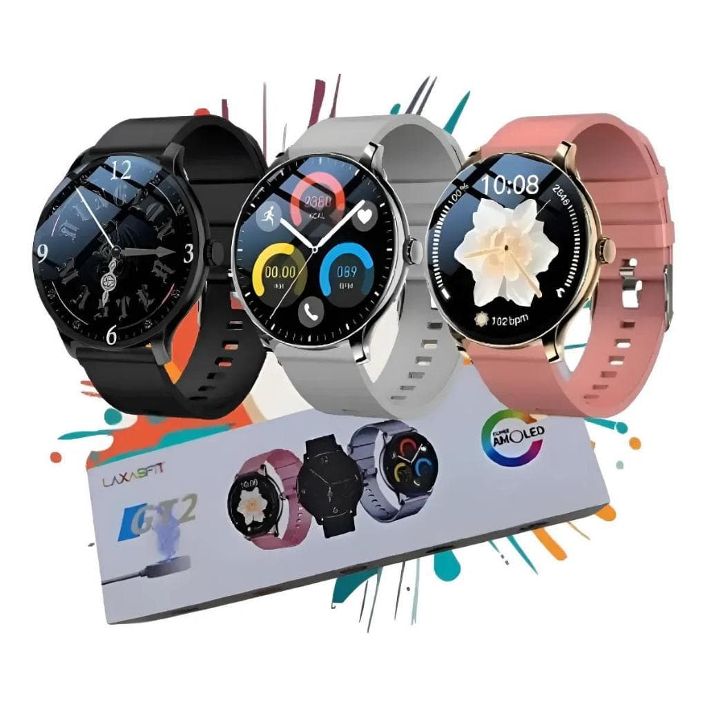 Relógio Smartwatch GT2 Esportivo/Chamadas/Notificações - Relógio Inteligente Ultrafino Design Casual
