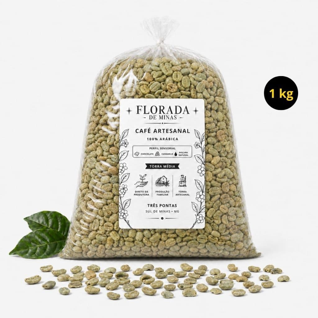 Café Especial Grãos Verde Cru para Torrar 86+ Arara Catuaí Vermelho Mundo Novo Florada de Minas Sul de Minas Arábica 1kg