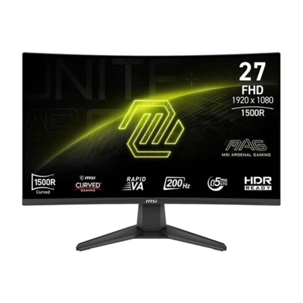 Monitor Gamer MSI MAG 276CF E20 27'' Full HD 200Hz 0.5ms - 9S6-3CE11M-026