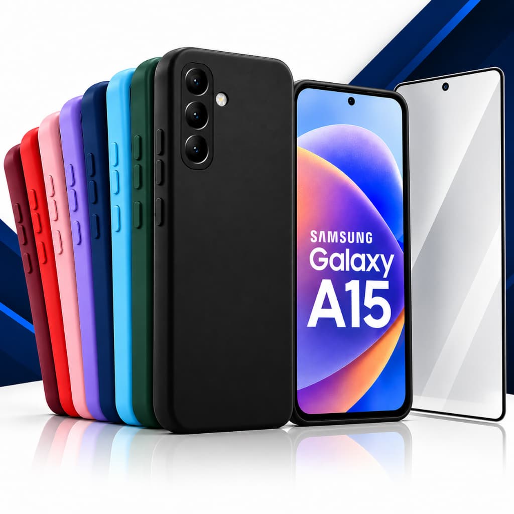 Capa Capinha Anti Queda + Película Para Samsung Galaxy A15 A15 5G