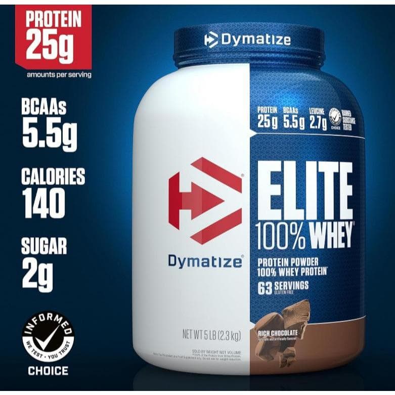 Elite 100% Whey Protein (2,3Kg) - Dymatize Nutrition chocolate