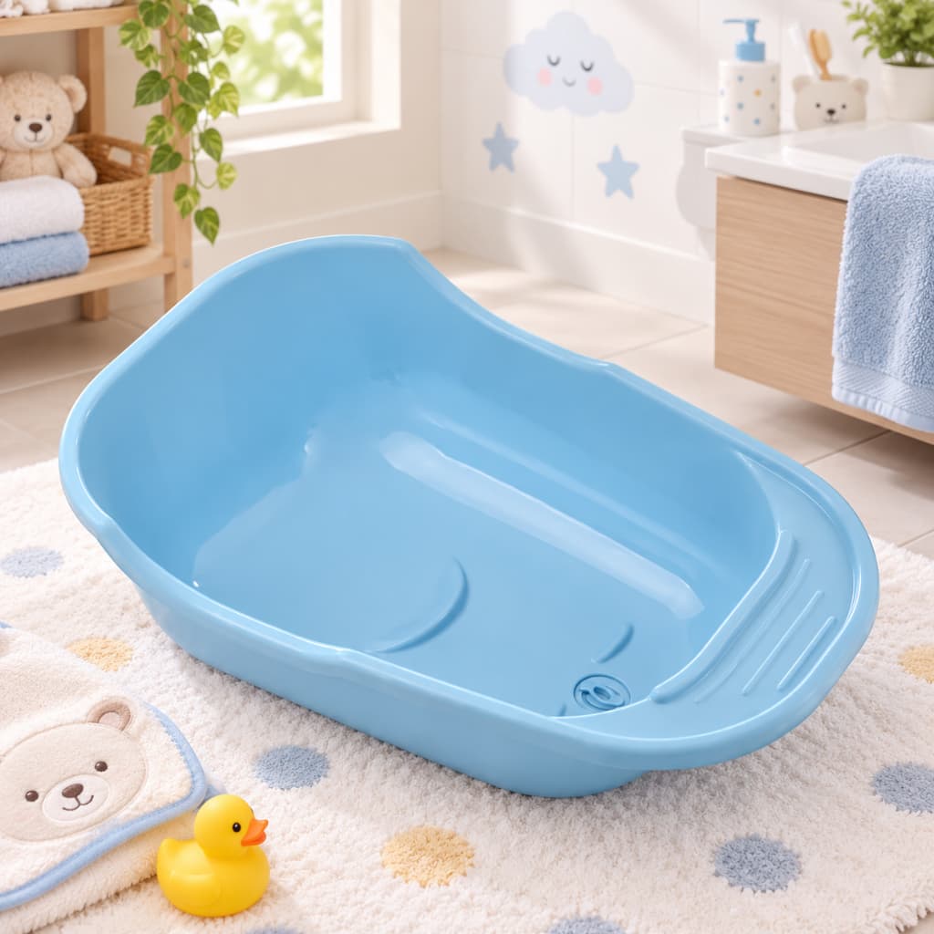 Banheira Infantil 34L Azul para Bebê
