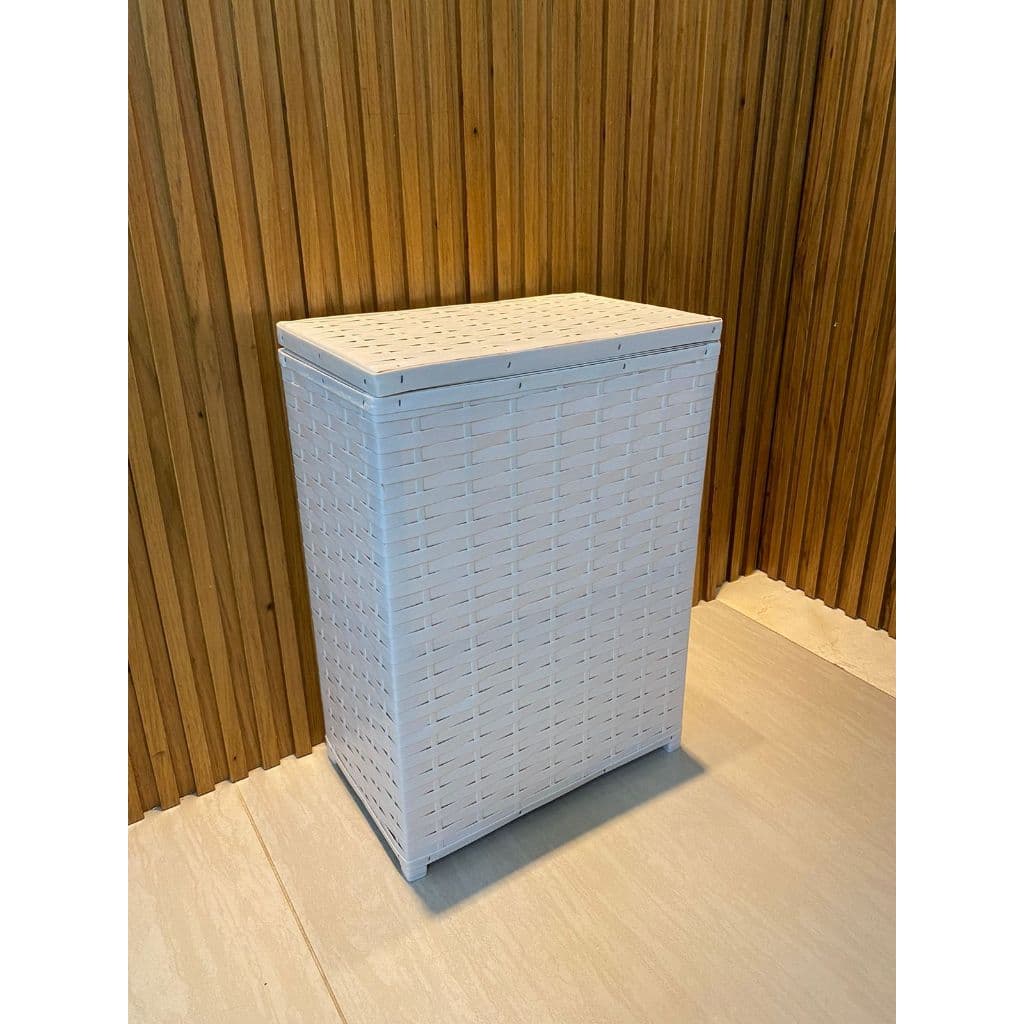 Cesto de Roupas Organizador 45 litros - 40X20X60 Fibra Sintética para Banheiro e Lavanderia - S