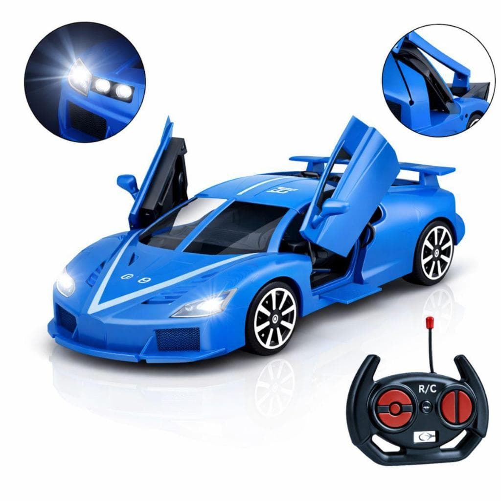 Carrinho de Controle Remoto Esportivo Com Luz Super Rápido Veloz Brinquedo Menino