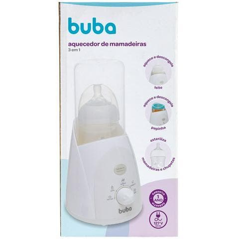 Aquecedor de Mamadeiras 3 em 1 Buba – Rápido e Prático para Mamadeiras e Papinhas