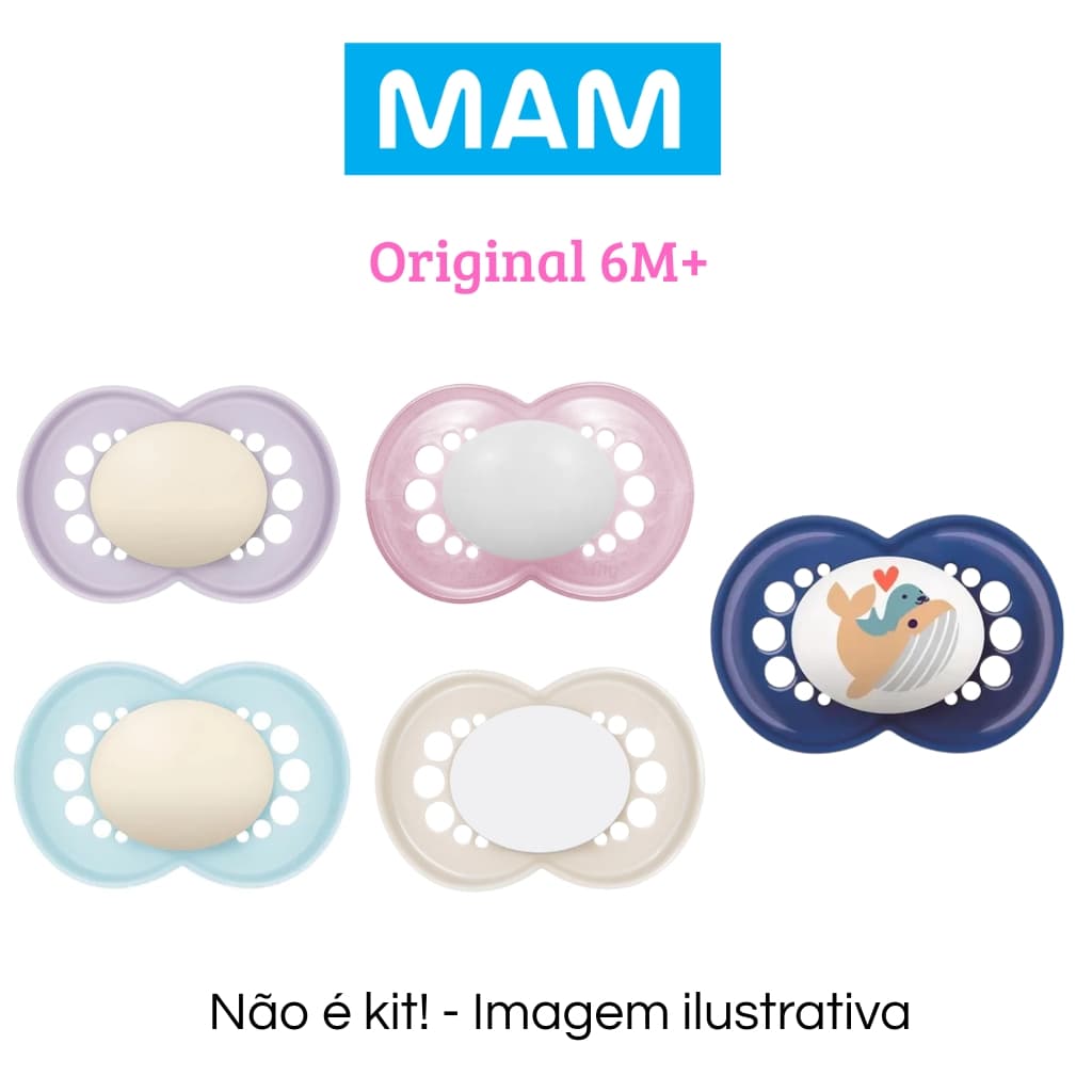 Chupeta MAM 6M+ Original Conforto Para Bebê - 1 unidade