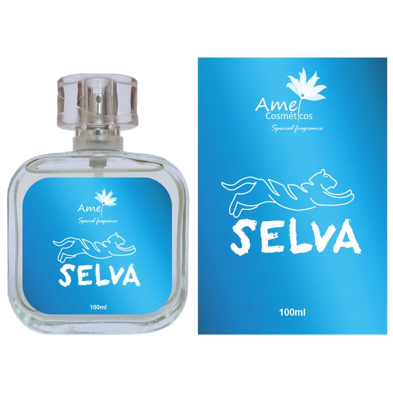 Perfume Selva Masculino Amei Cosméticos Alta Fixação 33% de Essência Importada EDP
