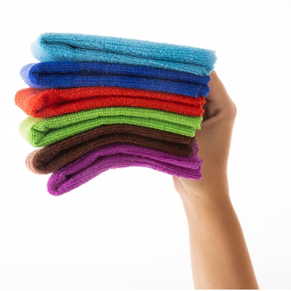 Kit Até 15 Panos De Limpeza Microfibra 30x30cm Multiuso Absorvente Para Vidros Cozinha Casa Carro