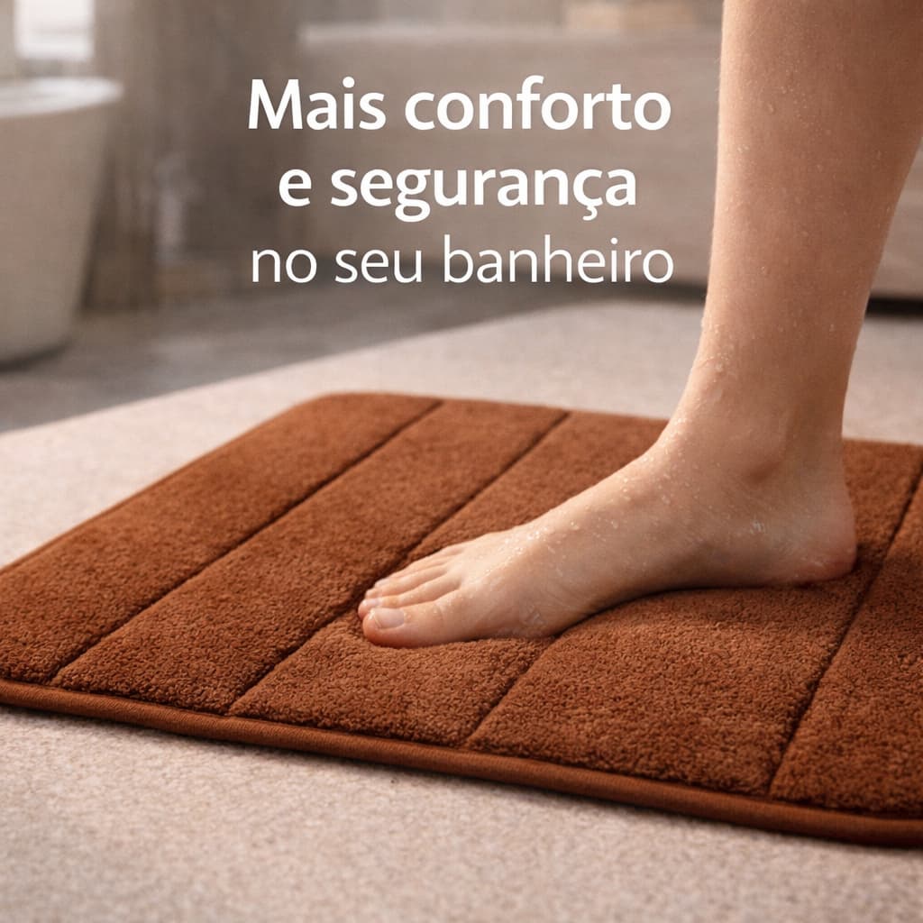 Tapete Soft Antiderrapante Banheiro Corredor Cozinha Sala Quarto Diversas Cores Tapete Chão