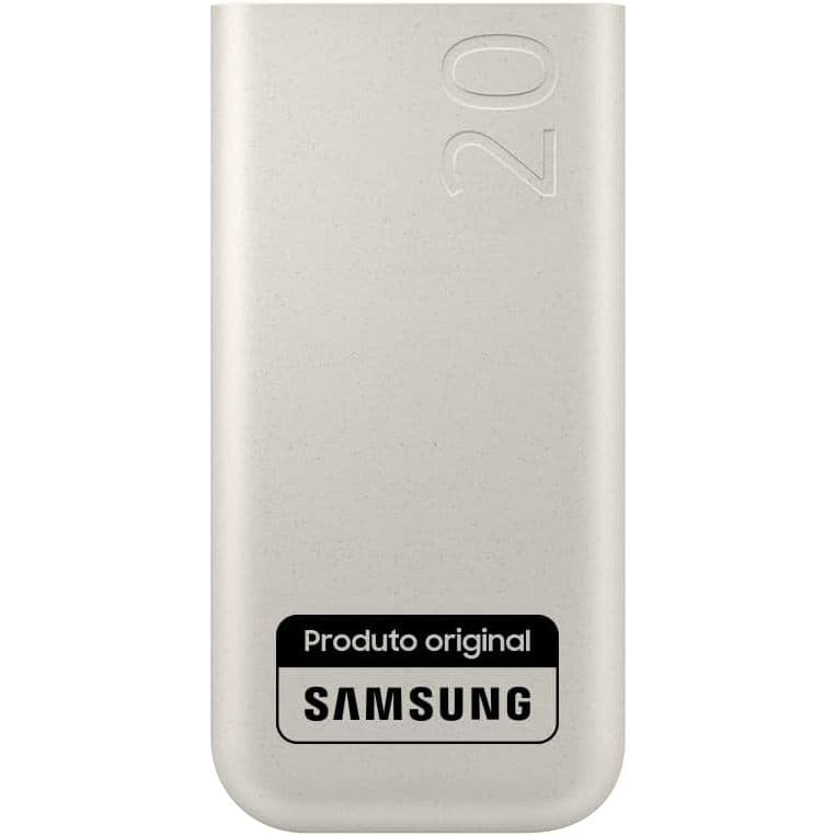 Carregador Portatil Samsung 3x USB-C 20000mAh Super Rapida 45W - Bege