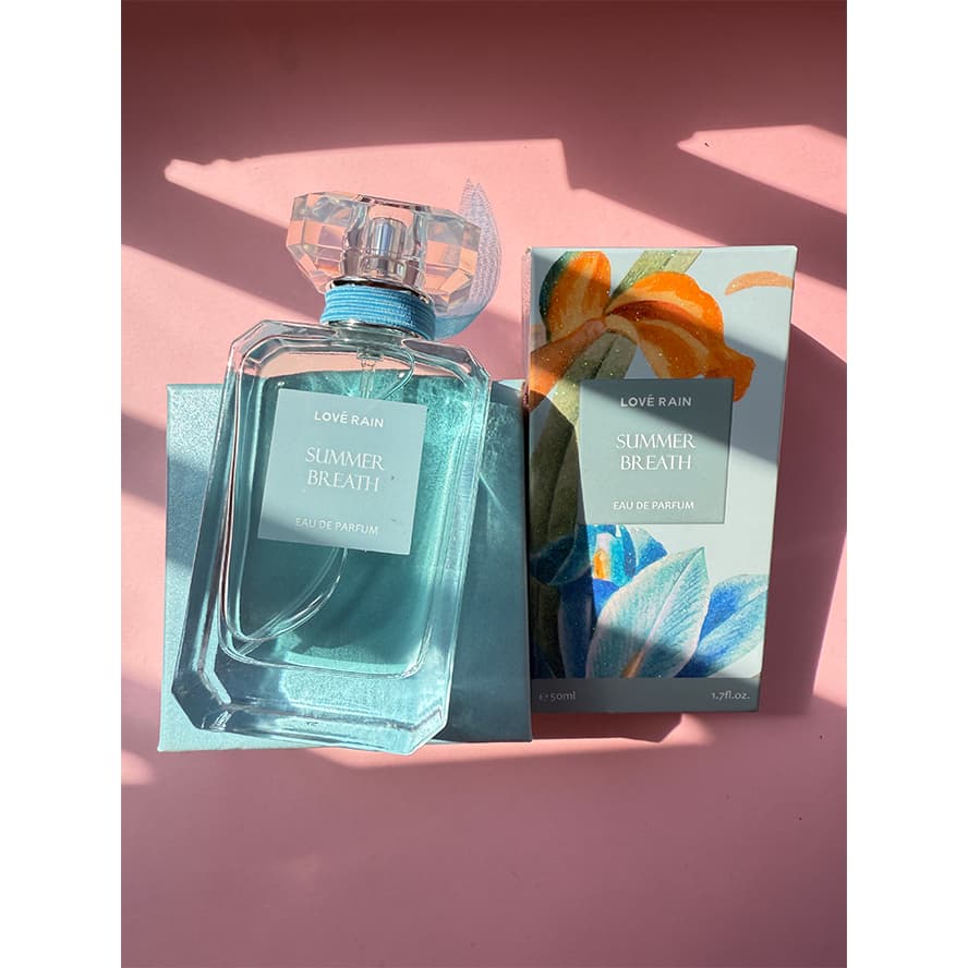 Lové Rain Perfume Importado Summer Breath Fragrância Feminina Floral Fresca e Elegante Alta Fixação Longa Duração