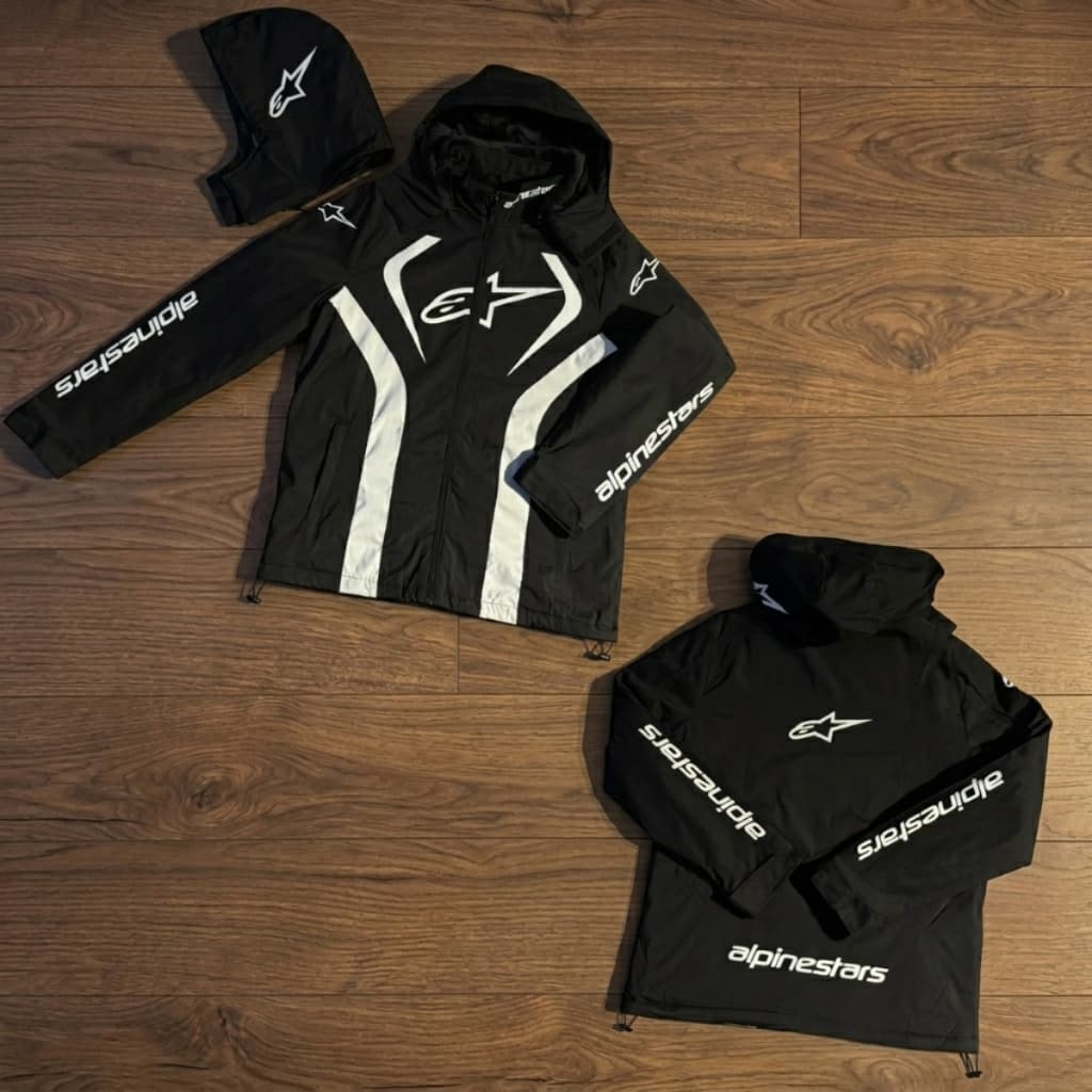Jaqueta Alpi Masculina de Inverno Importada Estilo Motoqueiro com Capuz Removível