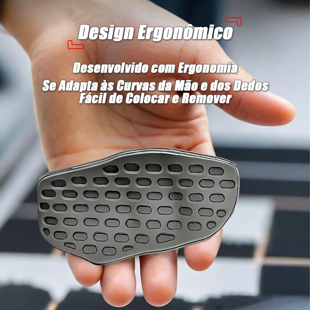 Protetor Palmar Antiderrapante para Musculação Luva Grip Sem Dedos para Halteres e Barras