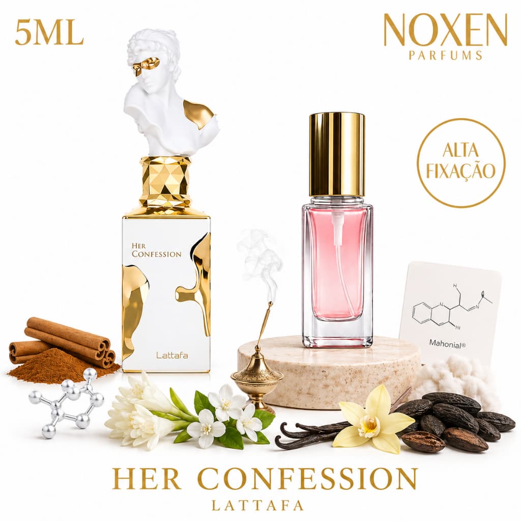 Perfume Feminino 5ml Premium Vidro Spray Her Confession Elegante Importado