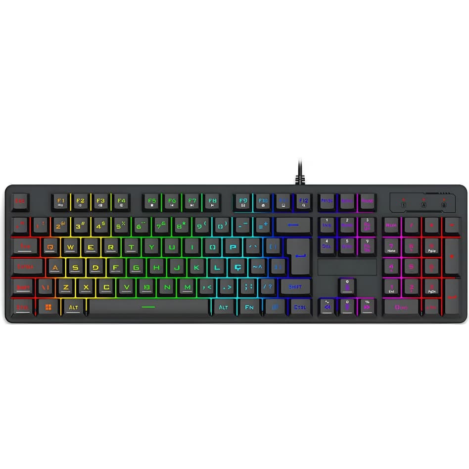 Kit Teclado Semi Mecânico + Mouse Gamer 3200dpi Rgb Led L-300 PC Gamer Notebook PC