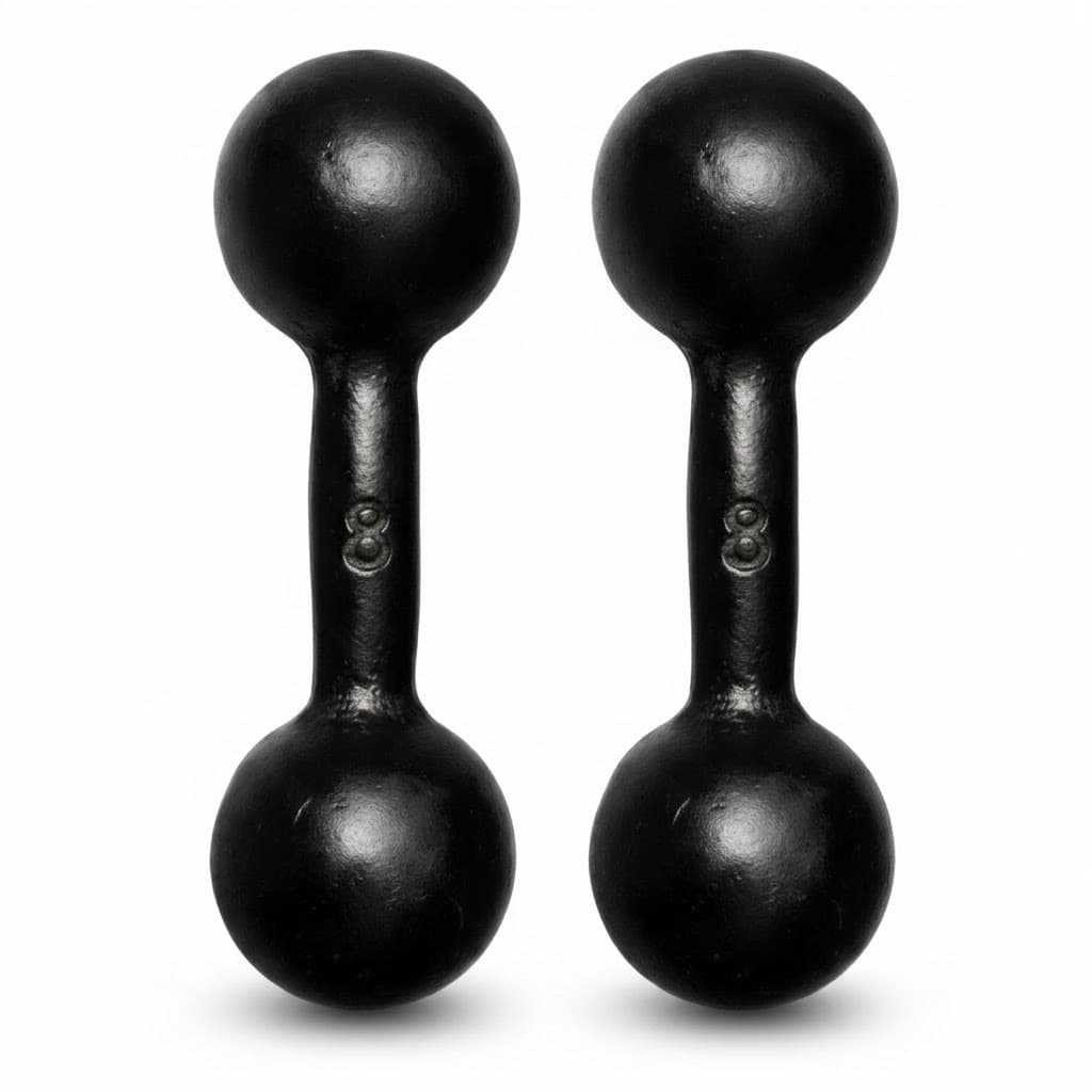 par de Halter Bola Pintado 08kg Treinos Funcionais Fitness Academia Gym Musculação Força Premium Pro Max Ultra Fit x 2