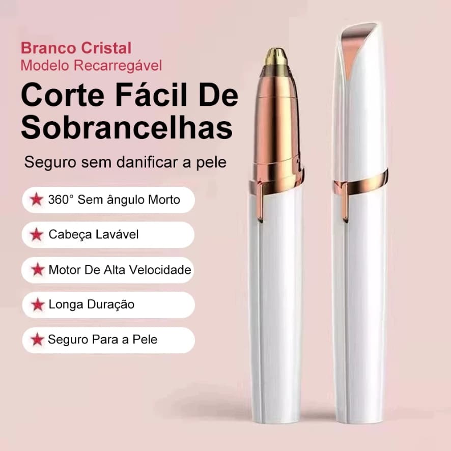 Depiladora Caneta Aparadora De Sobrancelha Rosto Portátil Elétrico Recarregável  4.8