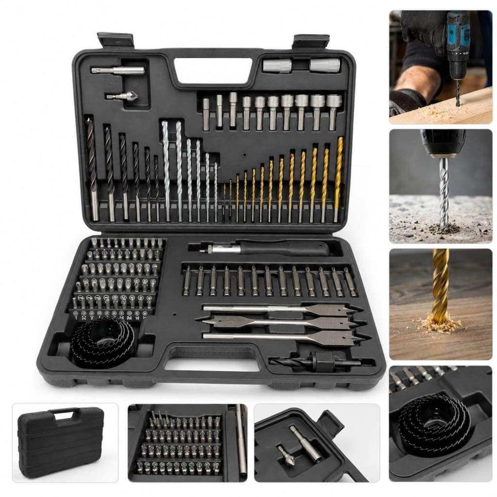 Kit Ferramentas 111 Peças Brocas Bits E Soquetes Completo