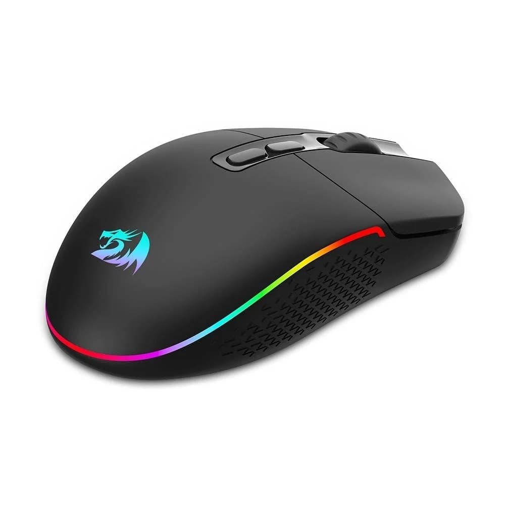 Mouse Gamer Sem Fio Redragon Invader Pro, RGB, 10000 DPI, 8 Botões, Wireless, Preto - M719RGB-PRO