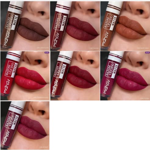 Batom Líquido Ultra Matte Mahav 16 Unidades Atacado