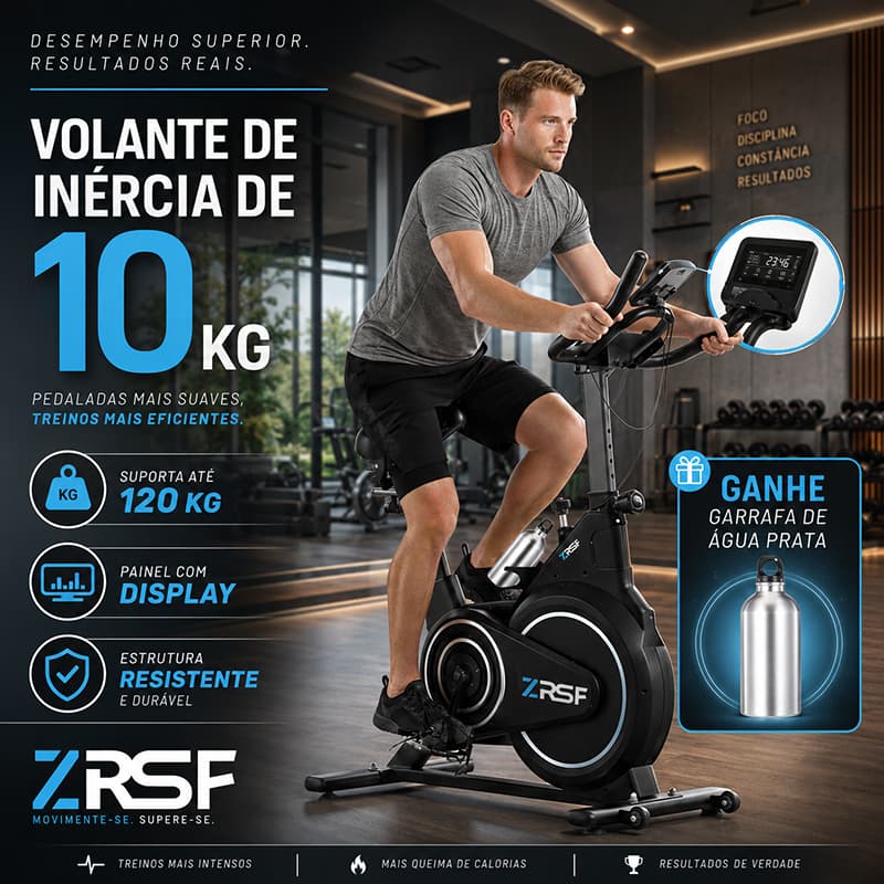 Volante 10 Kg Bicicleta Ergometrica Bicicleta De ExercícioGanhe Garrafa Grátis