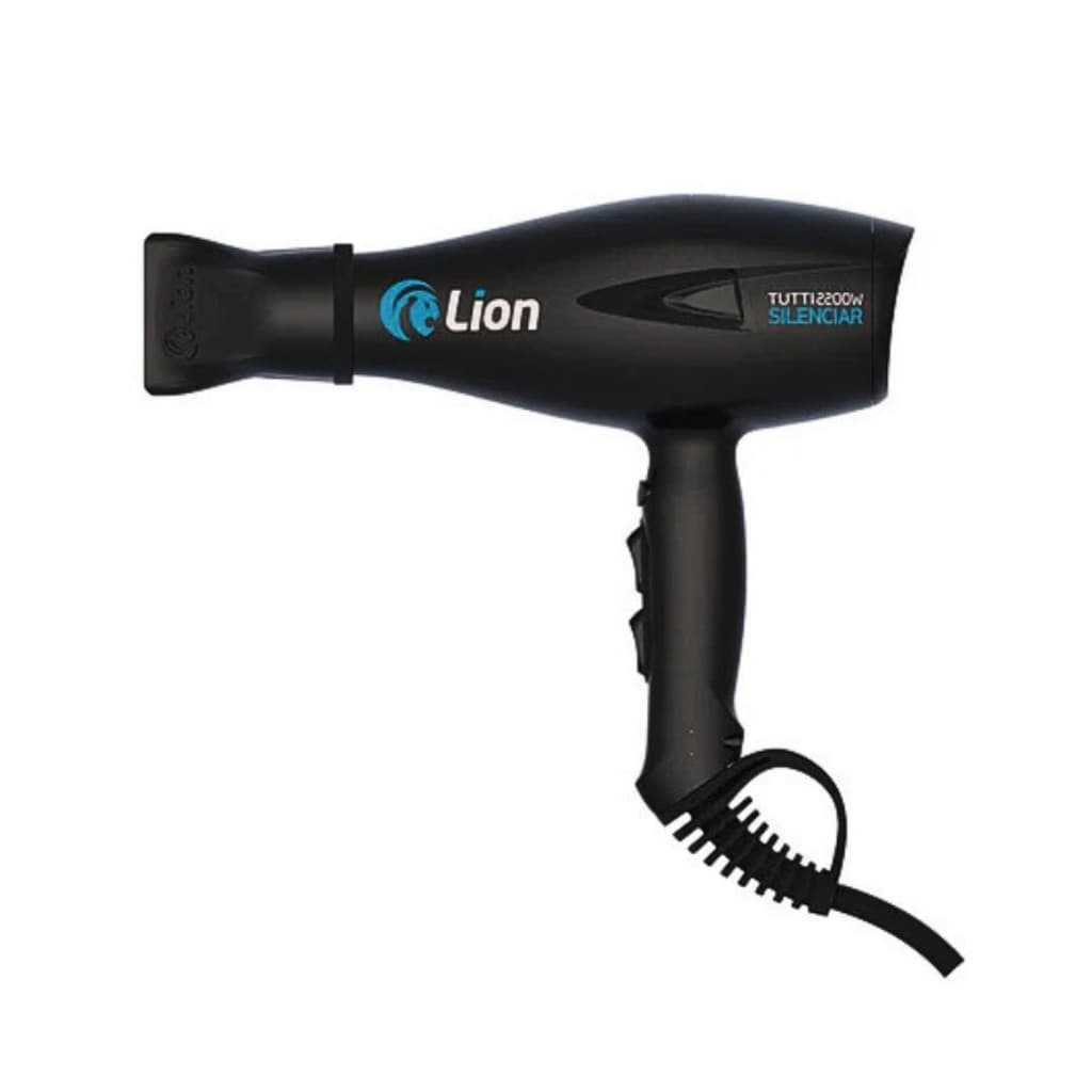 Secador De Cabelo Profissional 2200w Lion Tutti Silenciar Iônico Baixo Ruído