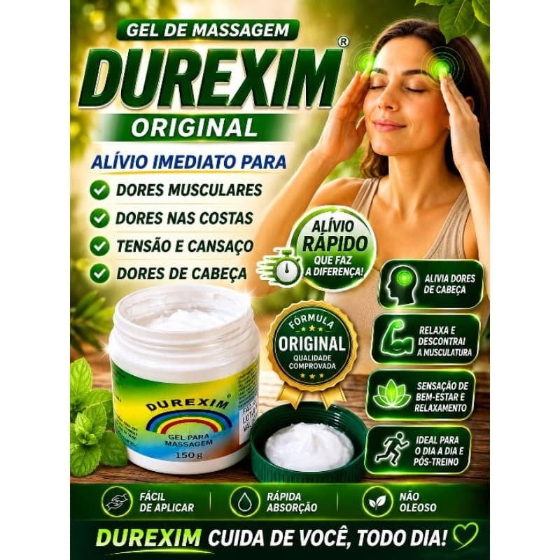 🔝 🍃 kits com 2/3/4 Gel de Massagem original Durexim-1/150g🍃🔝