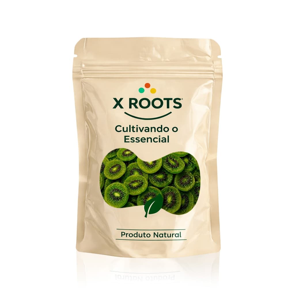 X Roots - Kiwi Desidratado Importado -Premium 500 g - Escolha Fruta Seca para Snacks - Mais Saudável
