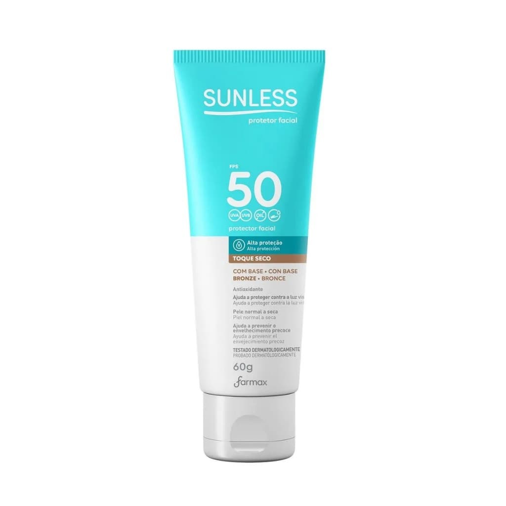Sunless Protetor Solar Facial ( Bronze ) FPS50 - 60g
