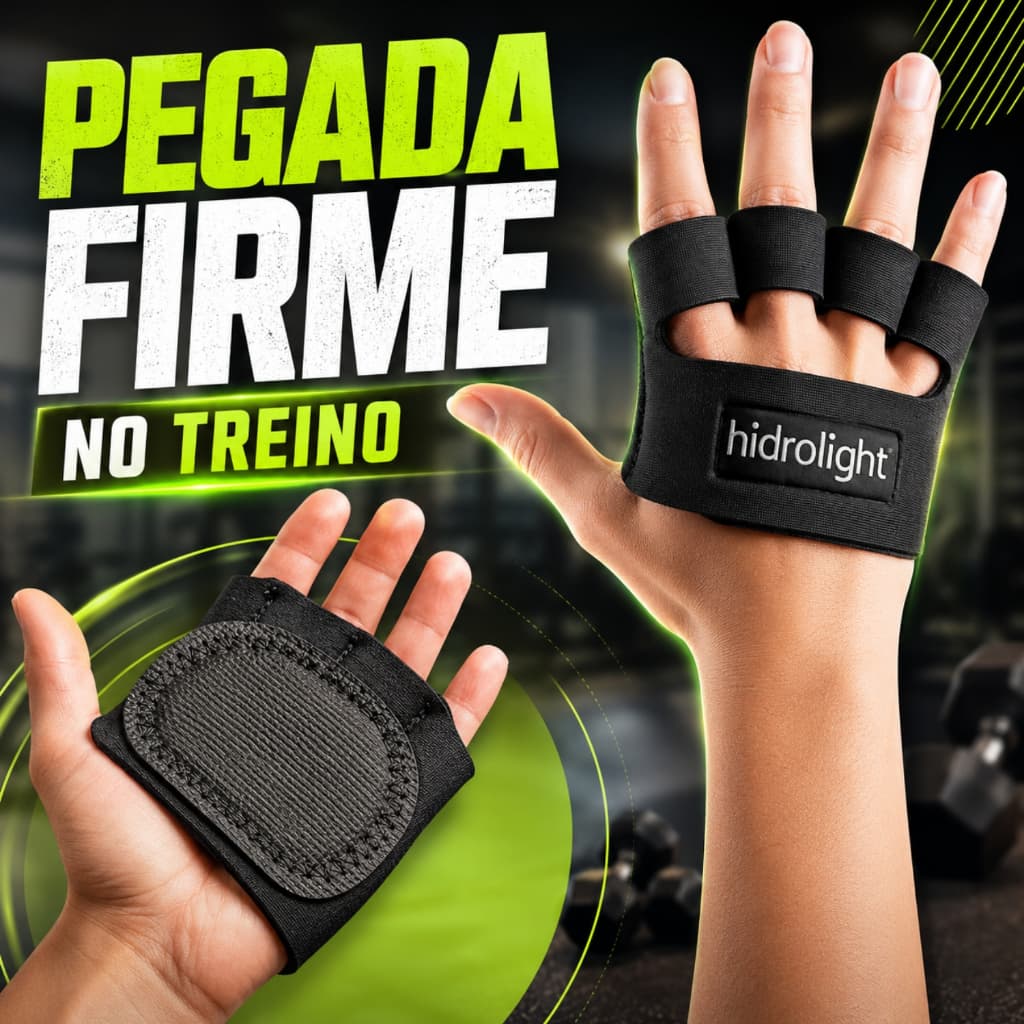 Protetor Palmar Hidrolight Mini Palma Luva Academia Neoprene Musculação Contra Calos Halteres Par