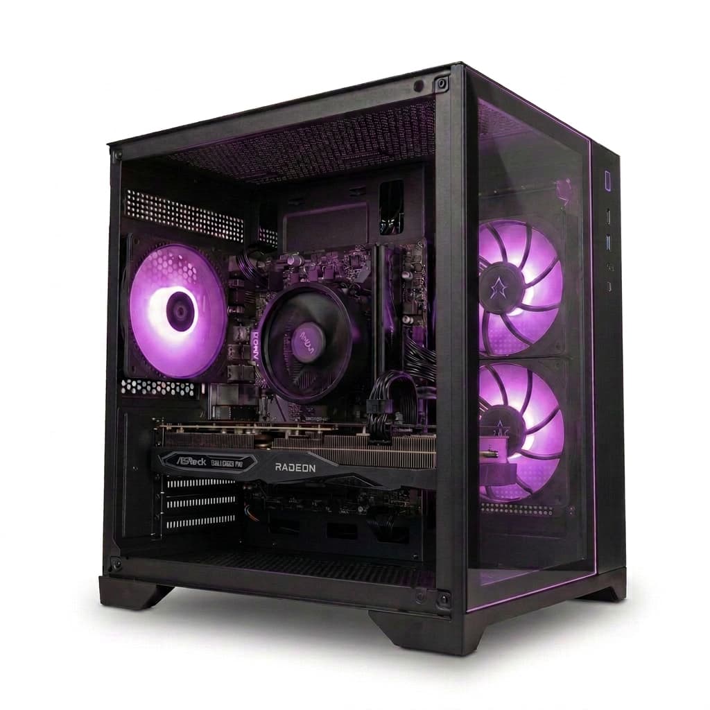 PC Gamer JIREH START FHD | AMD RADEON RX 7600 8GB | Ryzen 5 | RAM 16GB DDR4 | SSD NVMe