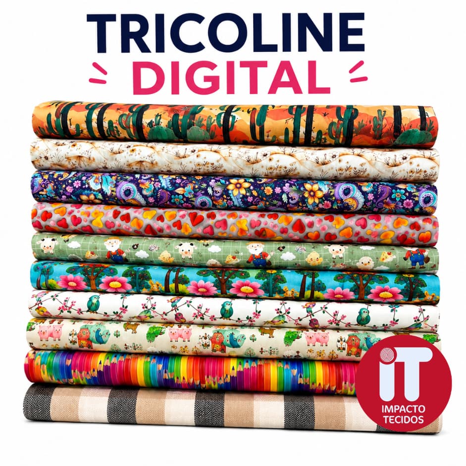 Tecido Tricoline Digital 100% Algodão 50cm x 1,50m Estampado Para Patchwork Costura Artesanato Est 51 a Est 100