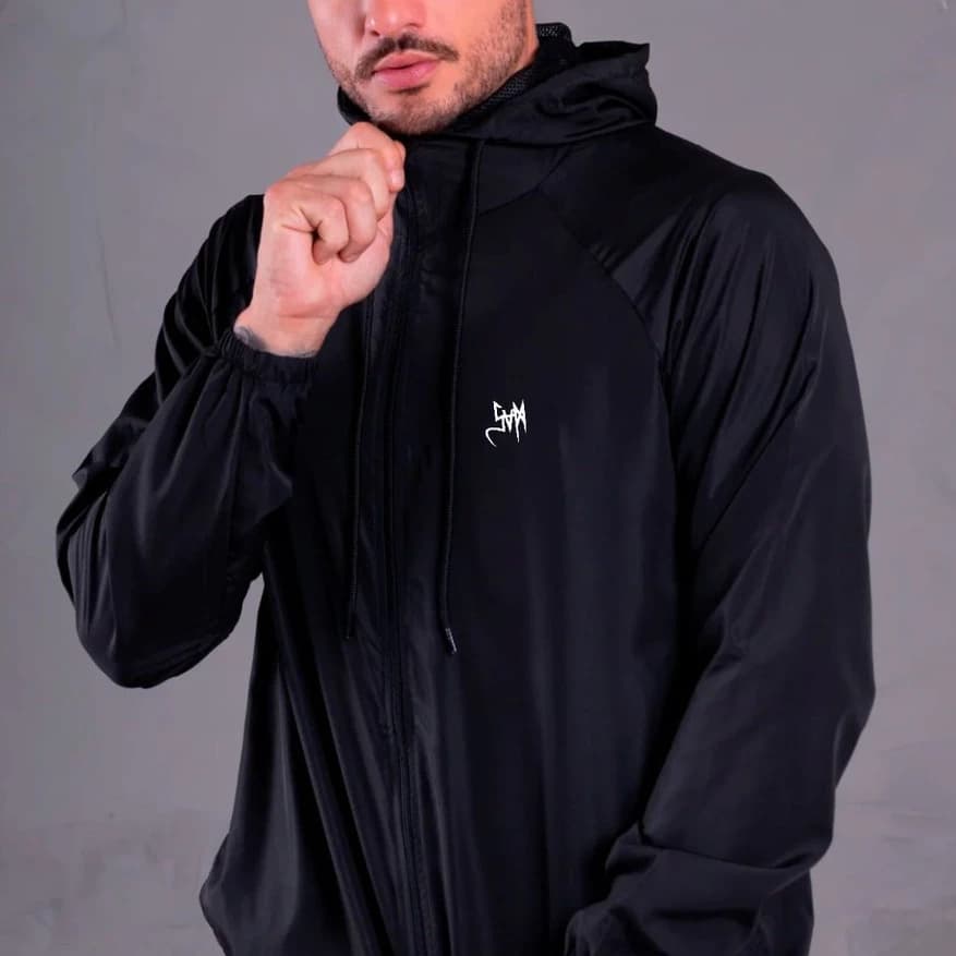 Jaqueta Corta Vento Com Elástano Impermeável Casaco Moda Masculina  Academia Treino Corrida Frio Envio Imediato