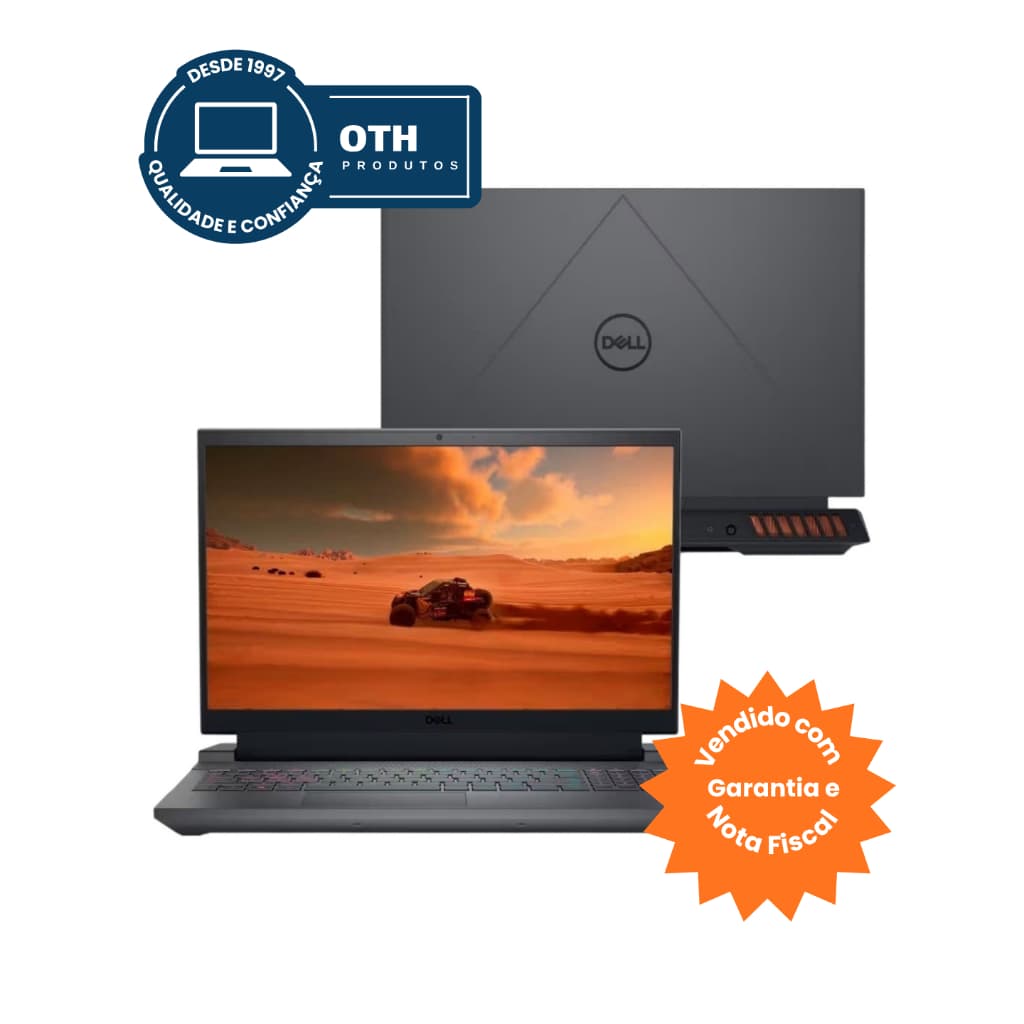 Notebook Dell G15 5530, tela 15" Full HD 165 Hz, Intel Core i7 13ª Geração 16GB SSD-512GB + RTX 3050 - 6GB