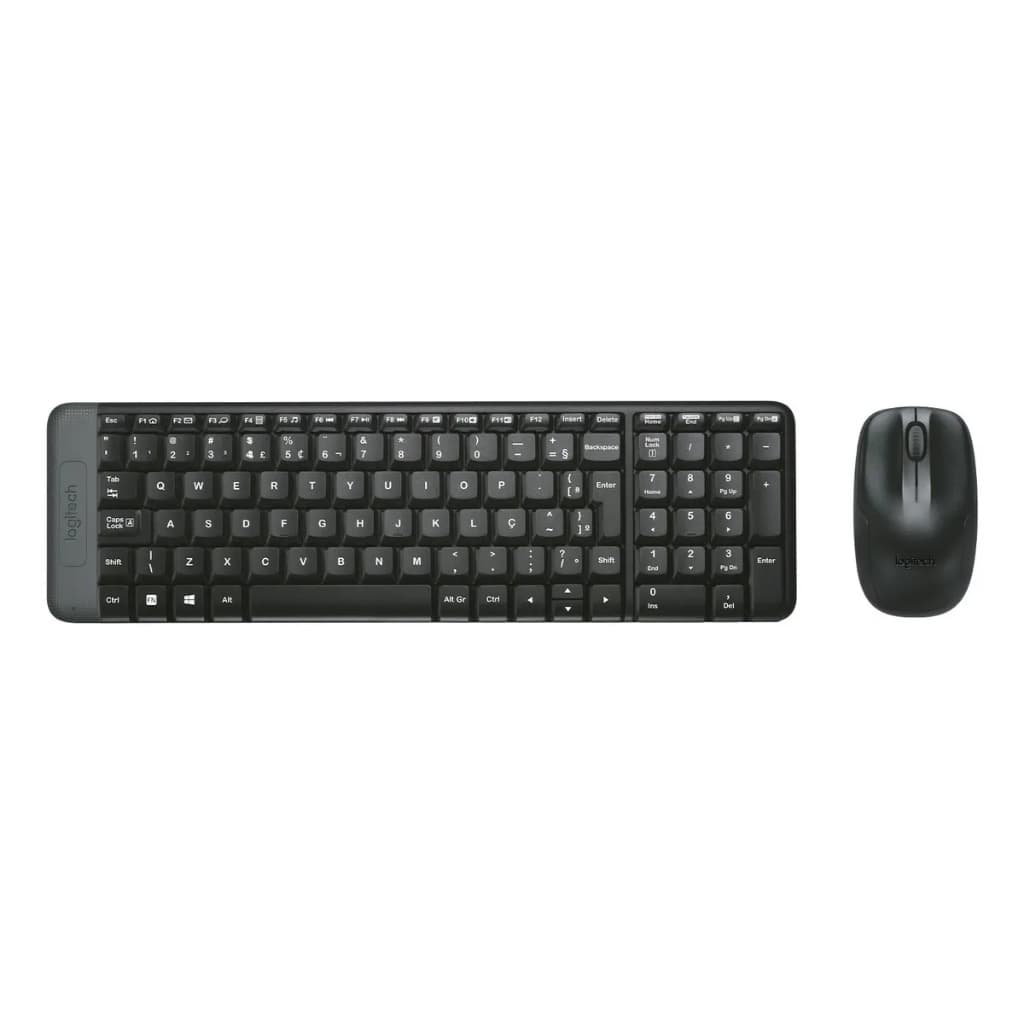 Teclado e Mouse sem fio Logitech MK220 Promoção