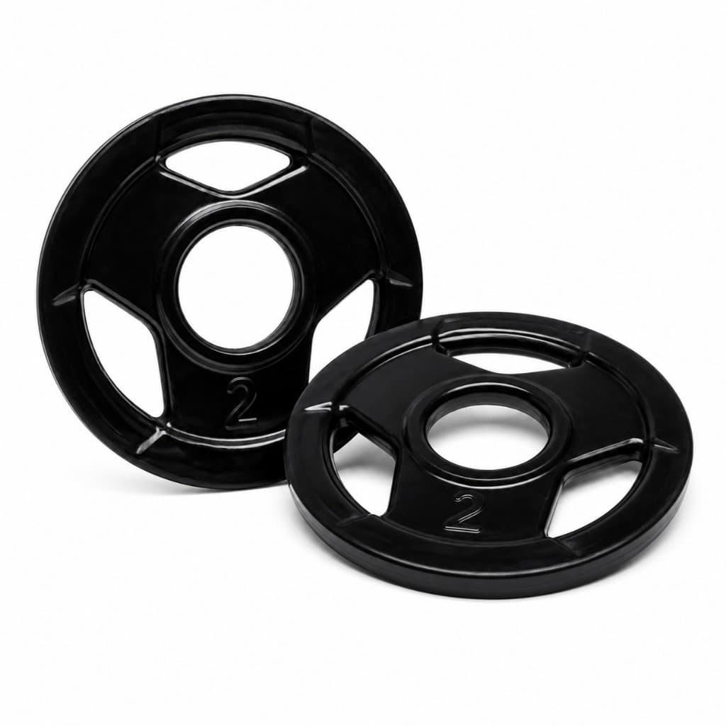 Kit de Anilhas Emborrachadas HENVIFER Sport 4kg para Musculação e Treino Funcional
