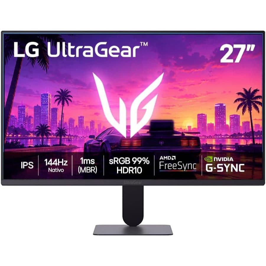 Monitor Gamer LG UltraGear 27" FHD 144Hz IPS - 27G411B-B