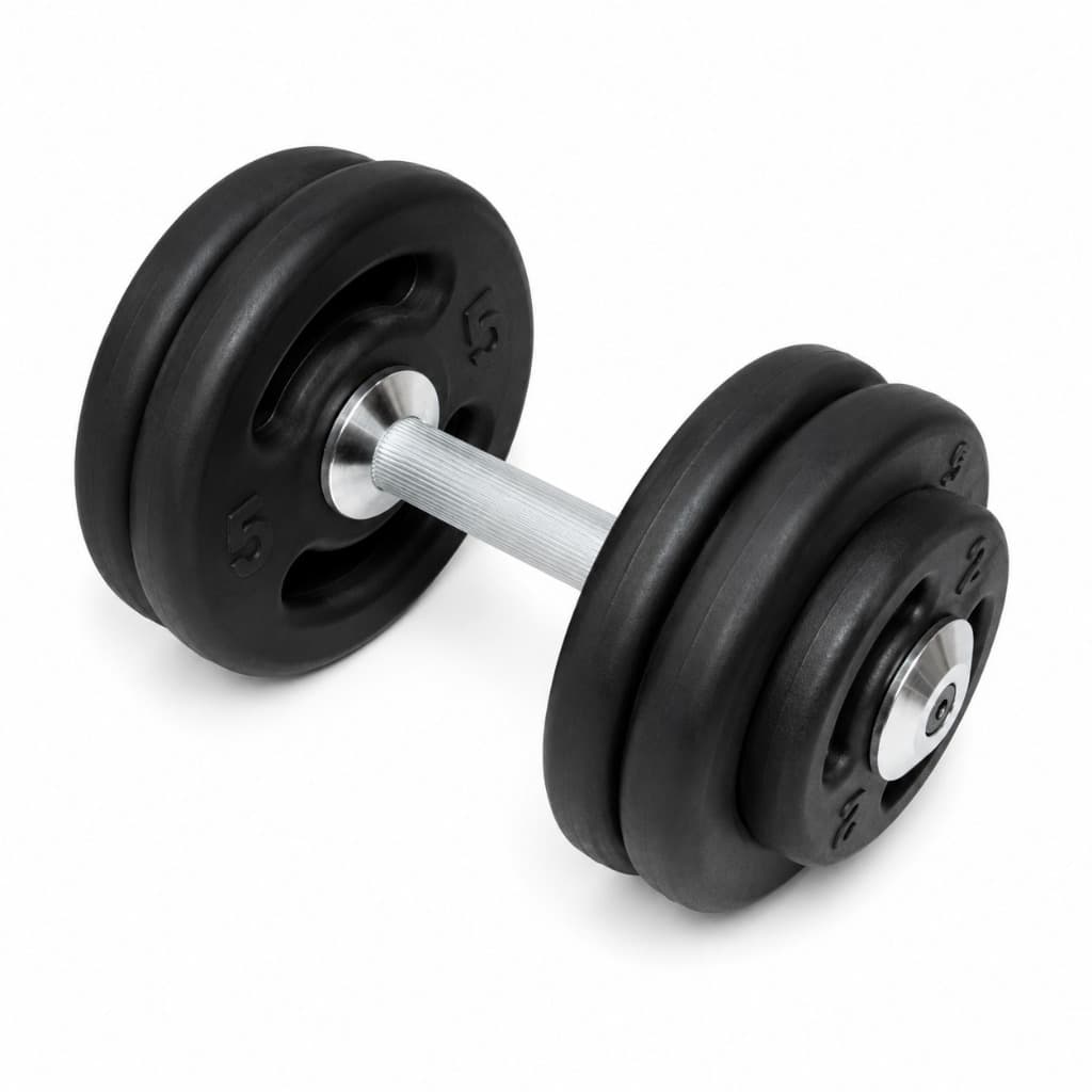 Halter Injetado 26kg Para Academia Musculação Treino Funcional Fitness Exercícios De Força Bíceps Tríceps Ombros E