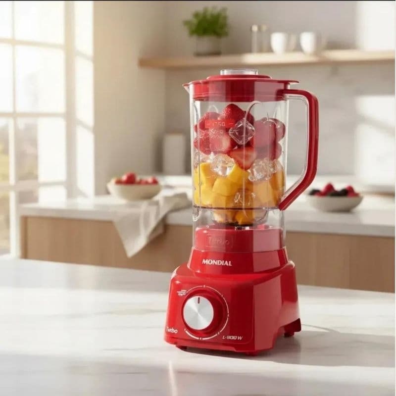 Liquidificador Mondial Turbo Full L-900 FR - 900W Potente!