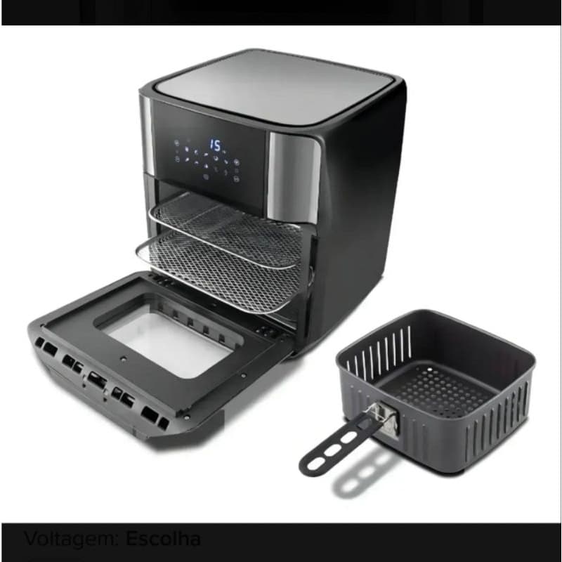 Fritadeira Philco PFR2200P 12L Preto Inox - 4 em 1, Painel Digital, Desidratar 127 volts