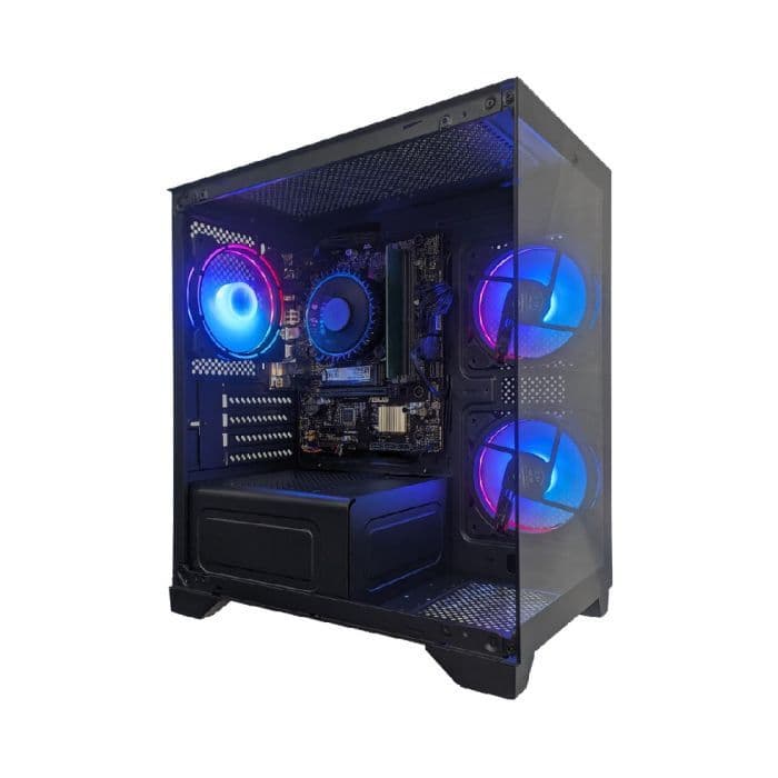 Computador Gamer NTC VULCANO Intel AQ 2002 AS Intel Core i3 14100 UHD Intel 730 8GB DDR4 512GB SSD c/3 Fans ARGB Linux