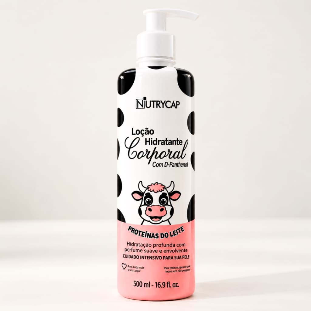 Loção Hidratante Corporal Proteínas do Leite com D-Panthenol 500ml Nutry Cap