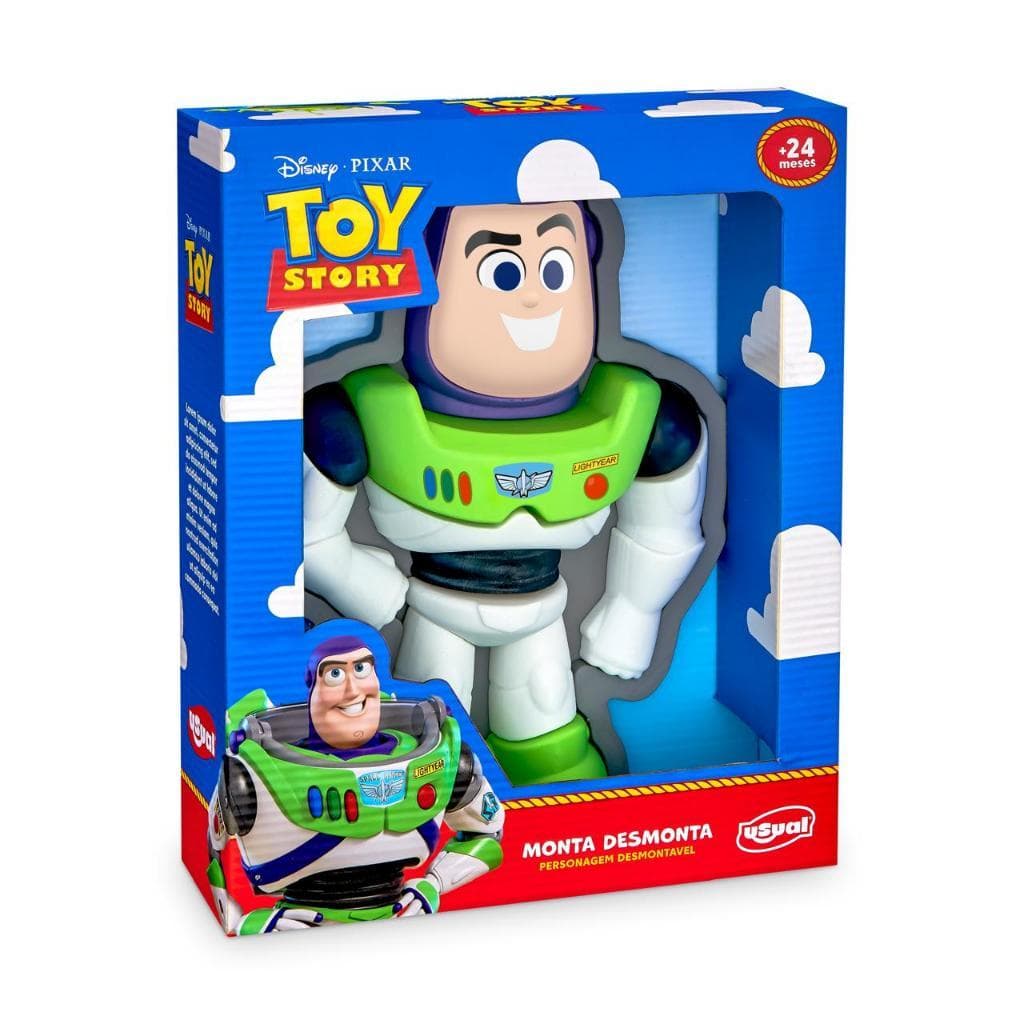 Brinquedo Buzz Lightyear Toy Story Monta e Desmonta Educativo Infantil 24 Meses Usual Brinquedos