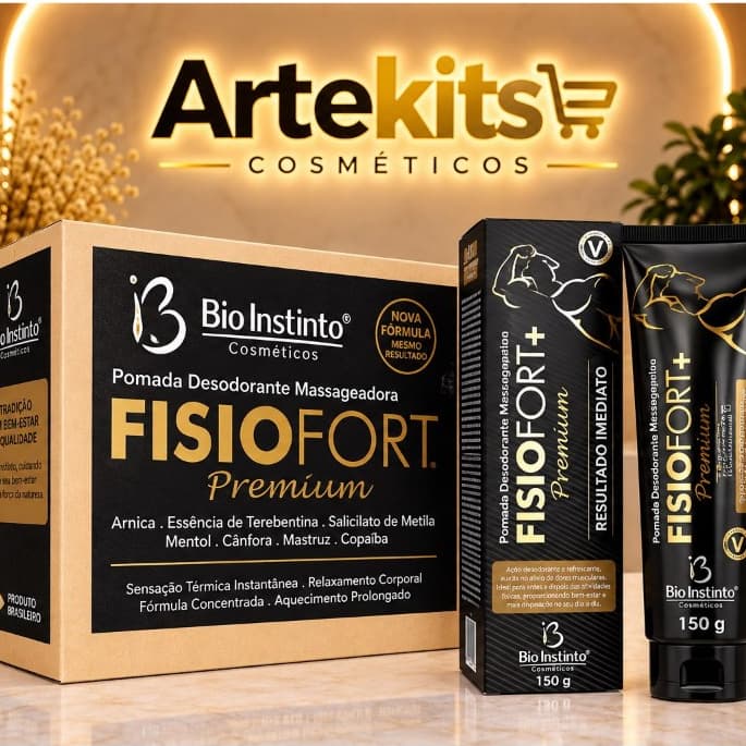 🔥KIT  Pomada  Massageadora Fisiofort + Premium 150g - RESULTADO IMEDIATO ESCOLHA SEU KIT!